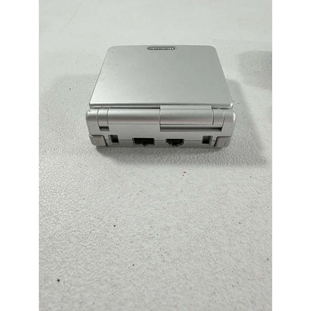 Nintendo Game Boy Advance SP AGS-001 Silver w/ Charger TESTED WORKING